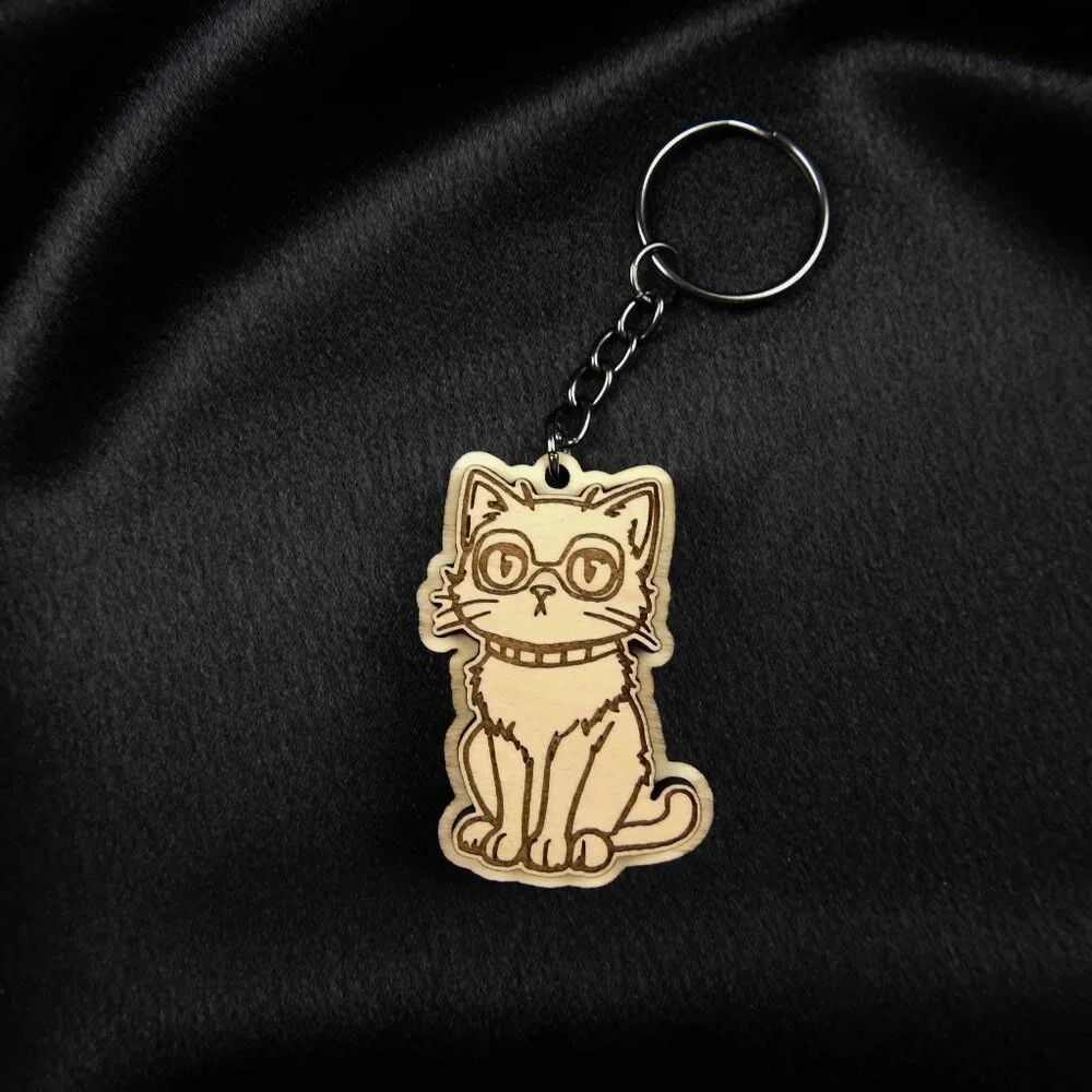 Adorable cat keychain